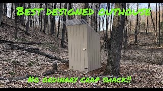 How to build a simple Outhouse  #karlsoffthegrid #outhouse #diyouthouse