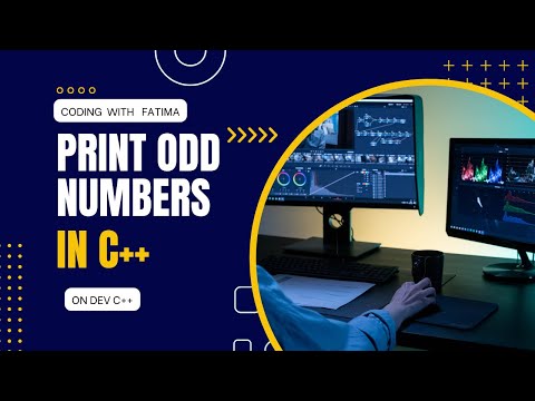 How to print or find odd numbers in C++ using Dev C++ compiler | Coding with Fatima