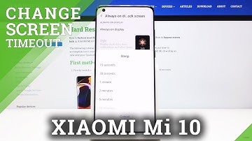 How to Set Screen Timeout in XIAOMI Mi 10 – Blackout Time