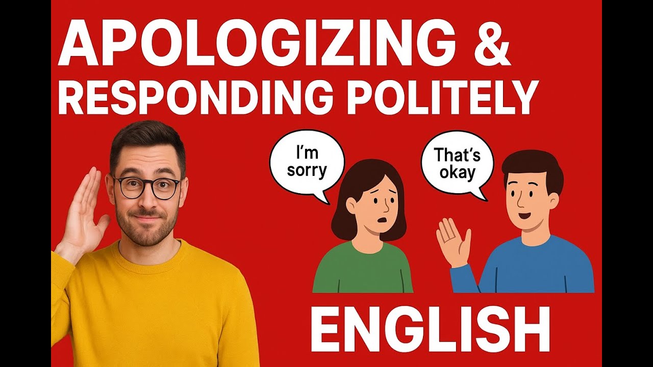 🔑 Apologizing & Responding Politely in English | Formal & Informal Phrases with Examples