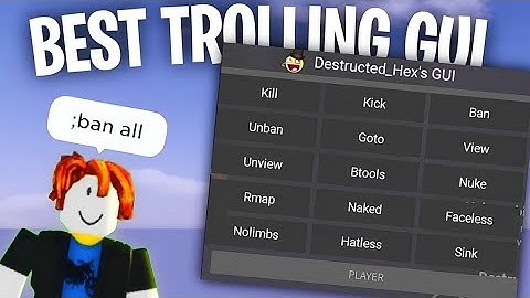Roblox Destructed Hex Trolling GUI | Kill, Kick & Ban! | Direct Link Pastebin | Envixity Scripts