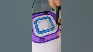 How many circles were drawn? 🤔Design ruler #Spirograph Retro Design Tin Drawing Set #2024 #shorts