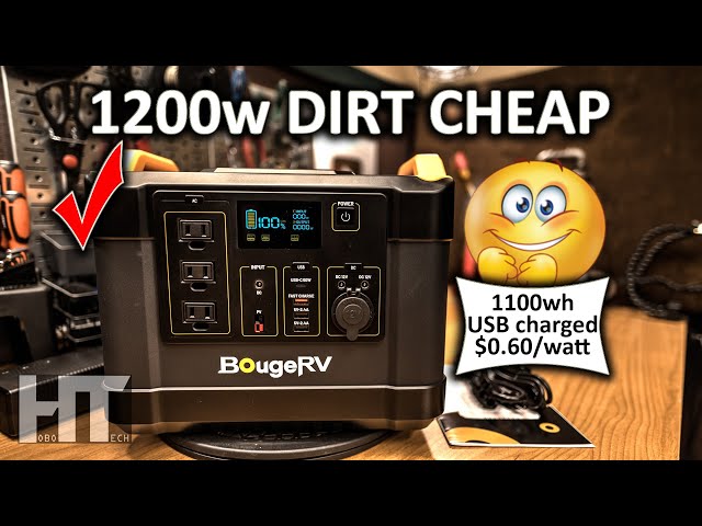 BougeRV 1200w Solar Generator Lithium Battery Power Station Review 