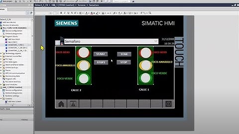 Semáforo en Tía portal+HMI, Semáforo en Tía portal HMI