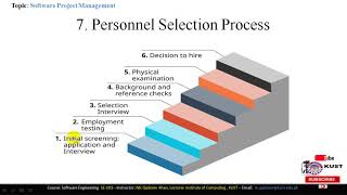 FACULTY051 SE101 KUST20201 L13 V1 Software Project Management PM Monitroing, Review, Staff selection