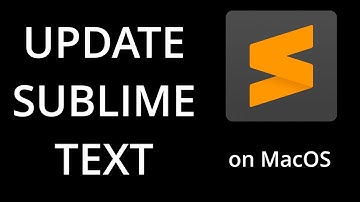 Update Sublime Text for MacOS