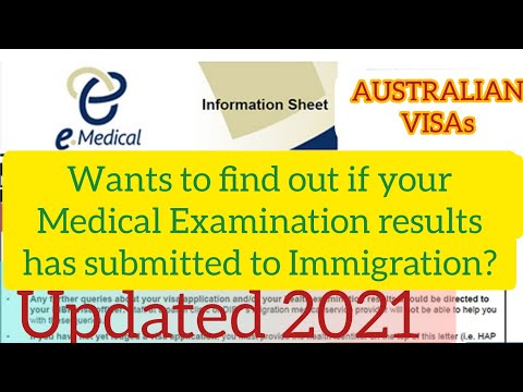 MEDICAL EXAMINATION  How to Check if it has submitted to Immigration | Visa application Australia