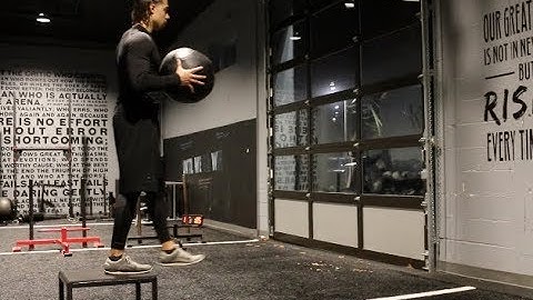 Medicine Ball Depth Jump Press
