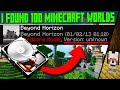 So I Found A LOST Hard Drive With 100 Minecraft Worlds!