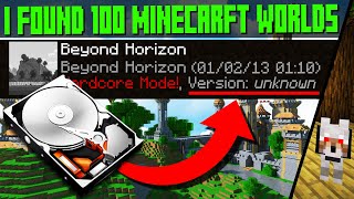 So I Found A LOST Hard Drive With 100 Minecraft Worlds! by Jeracraft 954,621 views 3 years ago 11 minutes, 42 seconds