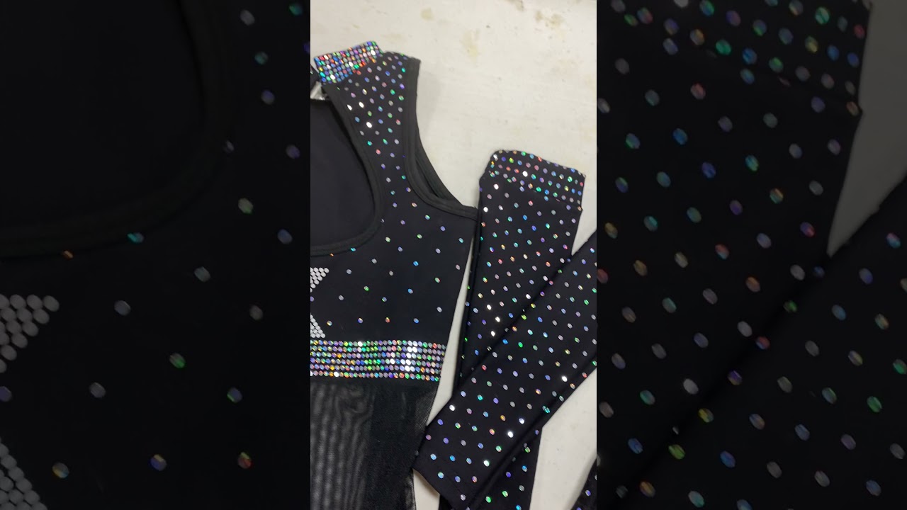 Custom Spangle uniform created.  For Elite Force Athletics