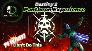 Destiny 2 - Pantheon Experience - Don't Do This #destiny2 #gaming #streamertwitch