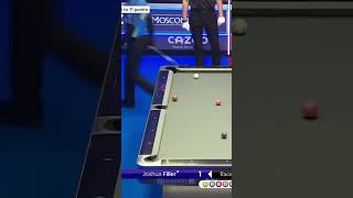 GOLDEN BREAK Joshua Filler at the Mosconi Cup