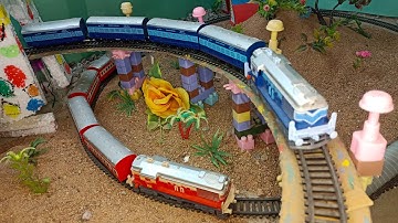 Dangerous High Speed Parallel Race & Overtake between 3 Trains । new train videos in india