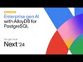 Google Gemini Enterprise AI with with AlloyDB for PostgreSQL