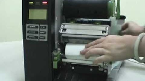 TSC - TTP 2410M Calibrate & Loading The Label