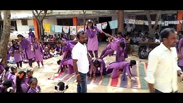 PYRAMID BY STUDENTS OF ZPHS SANKARAYALAPETA IN THE EVENT OF INDEPENDENCE DAY