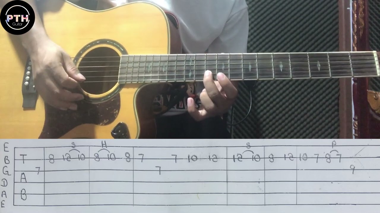 အမေ့အိမ် guitar intro tutorial by@pthguitar