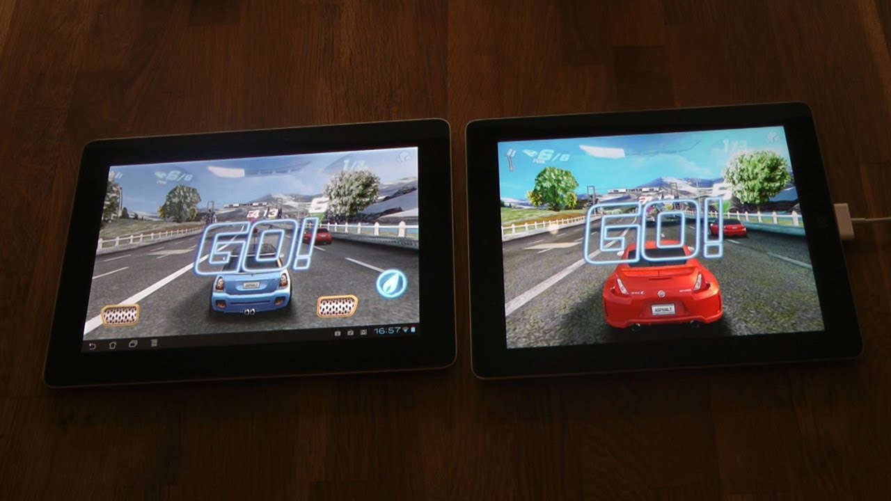 Apple iPad 3rd Gen vs. ASUS Transformer Prime - Gaming: Asphalt 6 HD