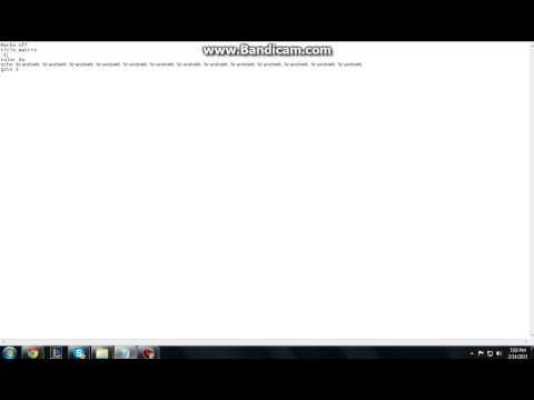 Simple .bat tutorial - How to make the matrix!