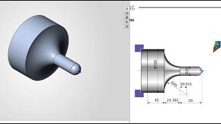 Example 3. SolidWorks. FANUC Daewoo PUMA 450. Exercise for Beginners