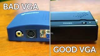 VGA to S-Video - Cheap VGA Converter VS Expensive VGA Converter - Fosmon VS StarTech