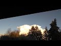 Big cloud and moving trees