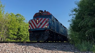 Metra 150 Leading UPN 825 Doing 79 MPH!! 