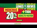 Lunes y jueves de descuentos en medicinas