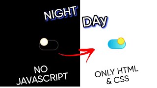 Day Night Toggle Button Effect Only HTML & CSS | CodeModeOn