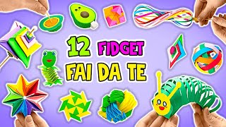 Realizziamo Insieme 12 INCREDIBILI Giocattoli Fidget Di Carta || FACILI TUTORIAL 🤩