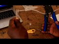 How to terminate cat 6 ethernet cable with rj45.
