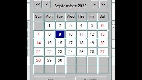 Calendar for Oracle Forms Builder 6i/10g/11g/12c/14c Fusion Middleware