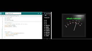 Alfred's Volt Meter created in Python and Arduino