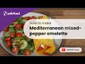 Meditarranean mixedpepper omelette