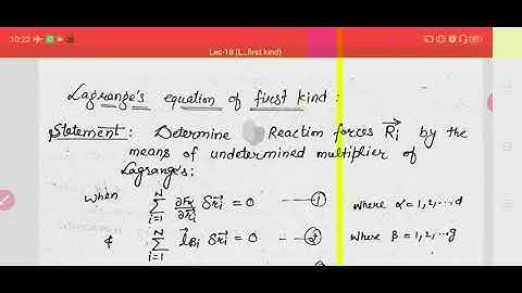 Lec-18 ( Lagrange
