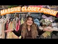 MASSIVE CLOSET DECLUTTER for 2021*my biggest closet purge yet*