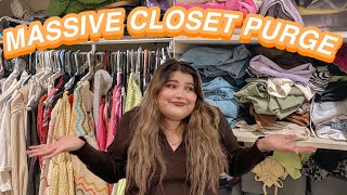 MASSIVE CLOSET DECLUTTER for 2021*my biggest closet purge yet*