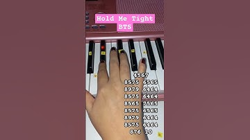 Thumbnail of Tutorial para piano Hold Me Tight - BTS #bts #piano #viralvideo #tutorials #shorts