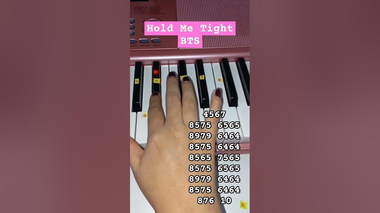Tutorial para piano Hold Me Tight - BTS #bts #piano #viralvideo #tutorials #shorts