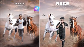 Picsart Horse Photo Editing | Picsart Horse Racing Photo Editing | Model Vijay Mahar | Guru Editor screenshot 5