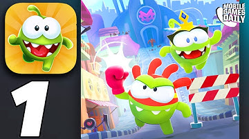 OM NOM RUN - Gameplay Walkthrough Part 1 - Chapter 1 Missions 1-10 (iOS Android)