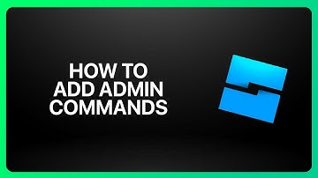 How To Add Admin Commands in Roblox Studio 2025! Tutorial