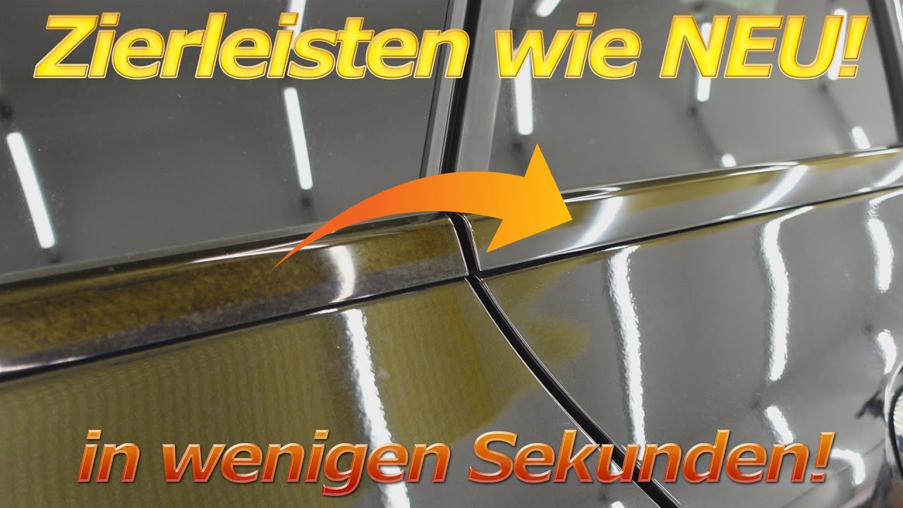 Fleckige Zierleisten in wenigen Sekunden wieder wie NEU! Mercedes Fahrer lieben dieses Video!
