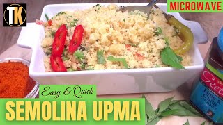How to make Upma In A Microwave recipe at home easily
