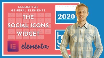 How to use the Social Icons widget in Elementor 2020