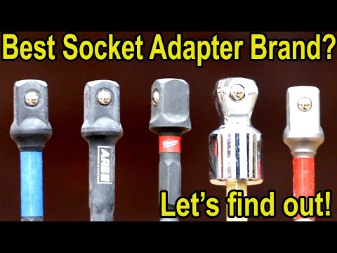 Best Socket Adapter? 18 BRANDS: Milwaukee, DeWalt, Makita Gold, Ryobi, Hart,