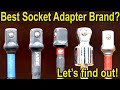 Best Socket Adapter? 18 BRANDS: Milwaukee, DeWalt, Makita Gold, Ryobi, Hart, Irwin