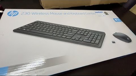 HP 230 Wireless Mouse & Keyboard Combo Unboxing