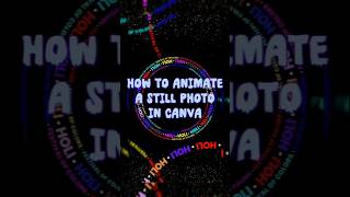 How to move a still image in canva / minitutorial / canvatutorial